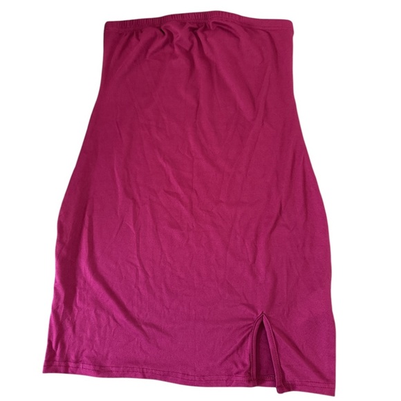 SHEIN MAGENTA TUBE DRESS SIZE LARGE 8/10 - Picture 1 of 2